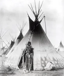 Brave Pied-Noir, près de Calgary, Alberta, 1889